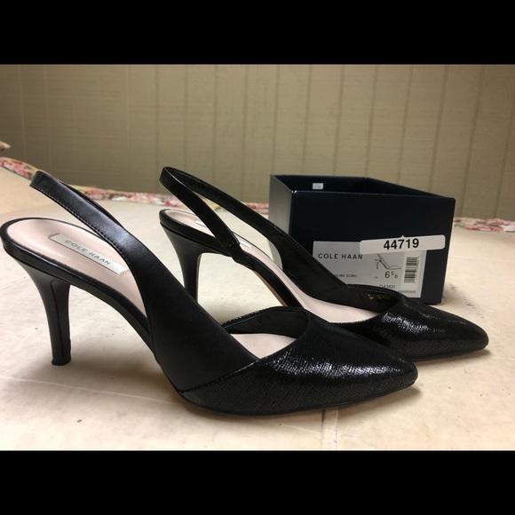 Cole Haan Shoes - Cole Haan black leather slingback Cole Haan Shoes - Cole Haan black leather slingback
